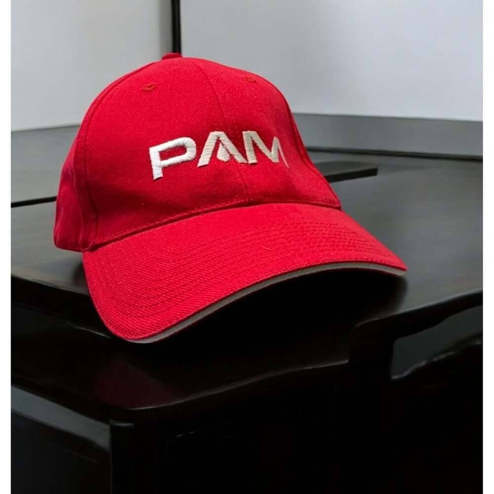 AC Delco PAM Racing Baseball Cap Hat Strapback Red Embroidered Logo Auto